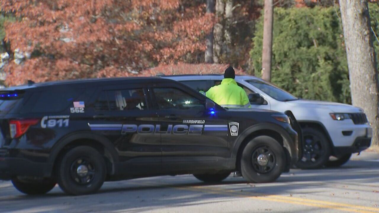 Woman, 79, dies when car and armored vehicle collide in Marshfield