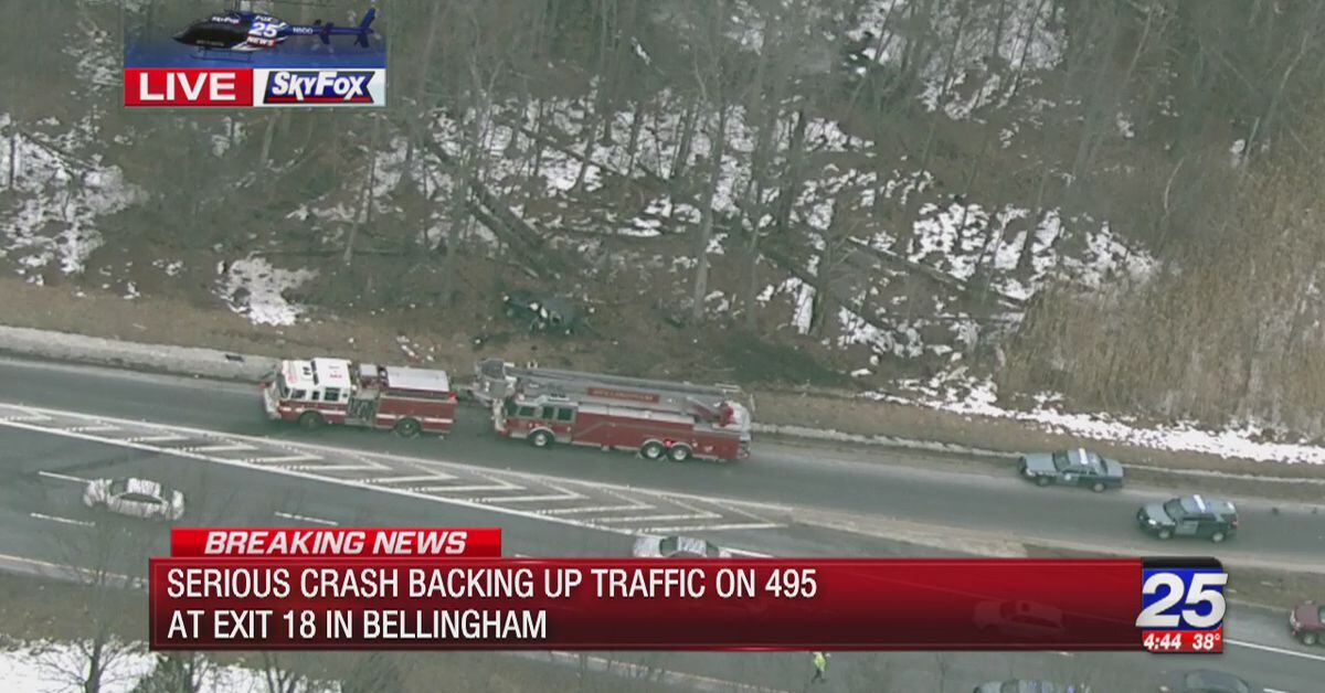 1 killed after crash on I495 in Bellingham