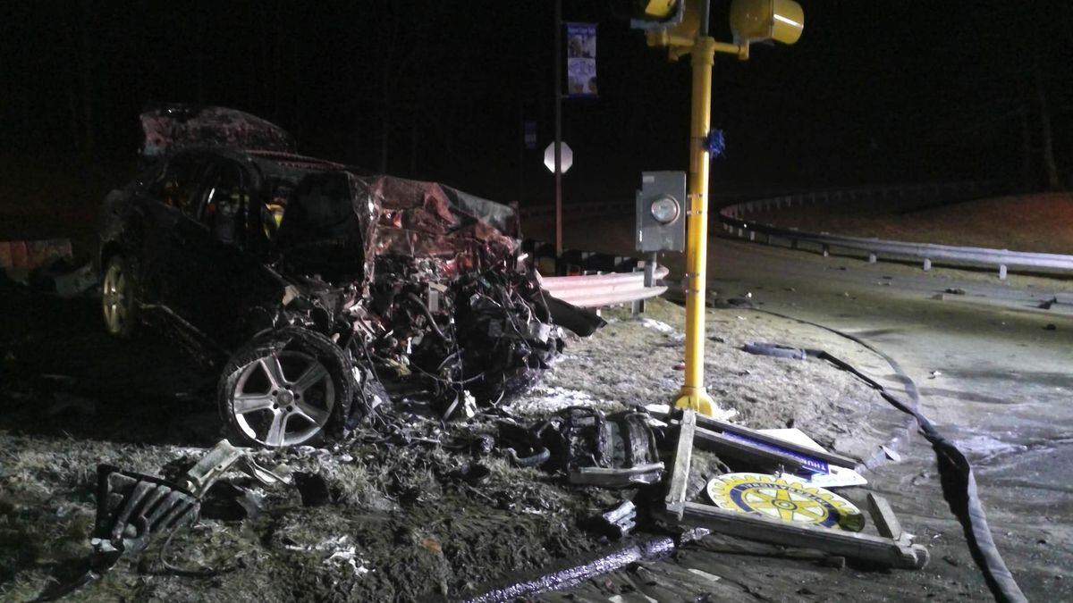 1 dead, 1 critically injured in fiery Bourne crash