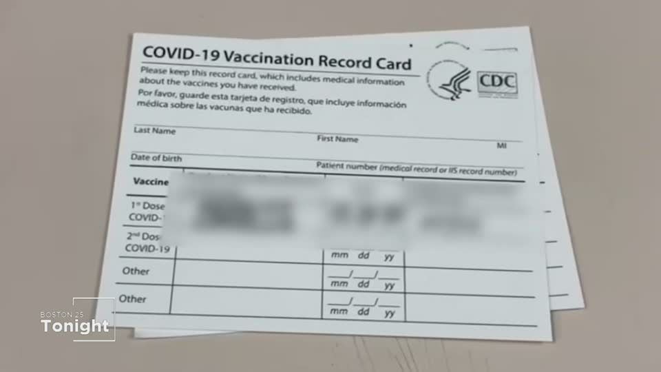 People Are Selling Fake Vaccine Cards Vaccines And Negative Test Results Online Boston 25 News